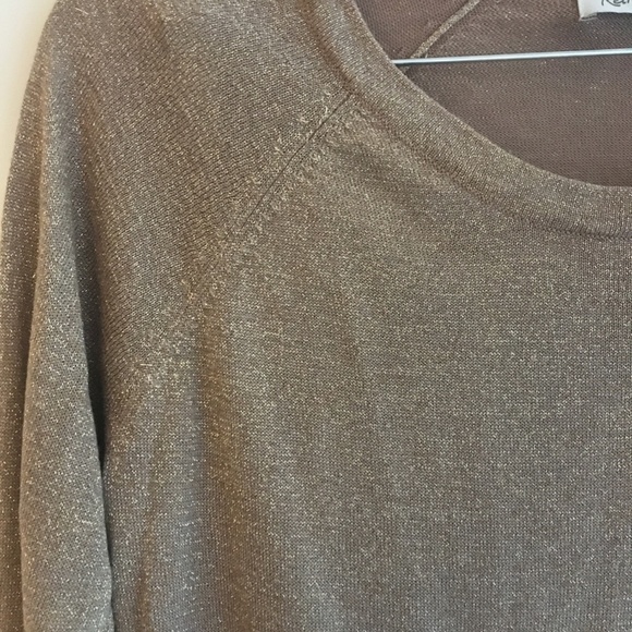 Reitmans Soft Beige to Gold Ombre Lightweight Sweater - Picture 4 of 4